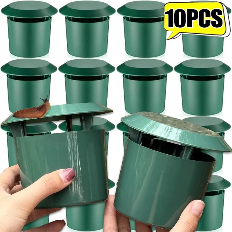 10/1x Snail Cage Slug House Snail Trap Catcher Animal Pest Repeller Garden Farm Protector Eco-friendly Gardening Accessories