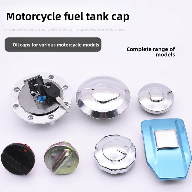 Motorcycle fuel tank cap: Suitable for AX100, DY100, GY6125, ZX125, SDH125-39, WY125, JH70, JOG125, CBT125 models.