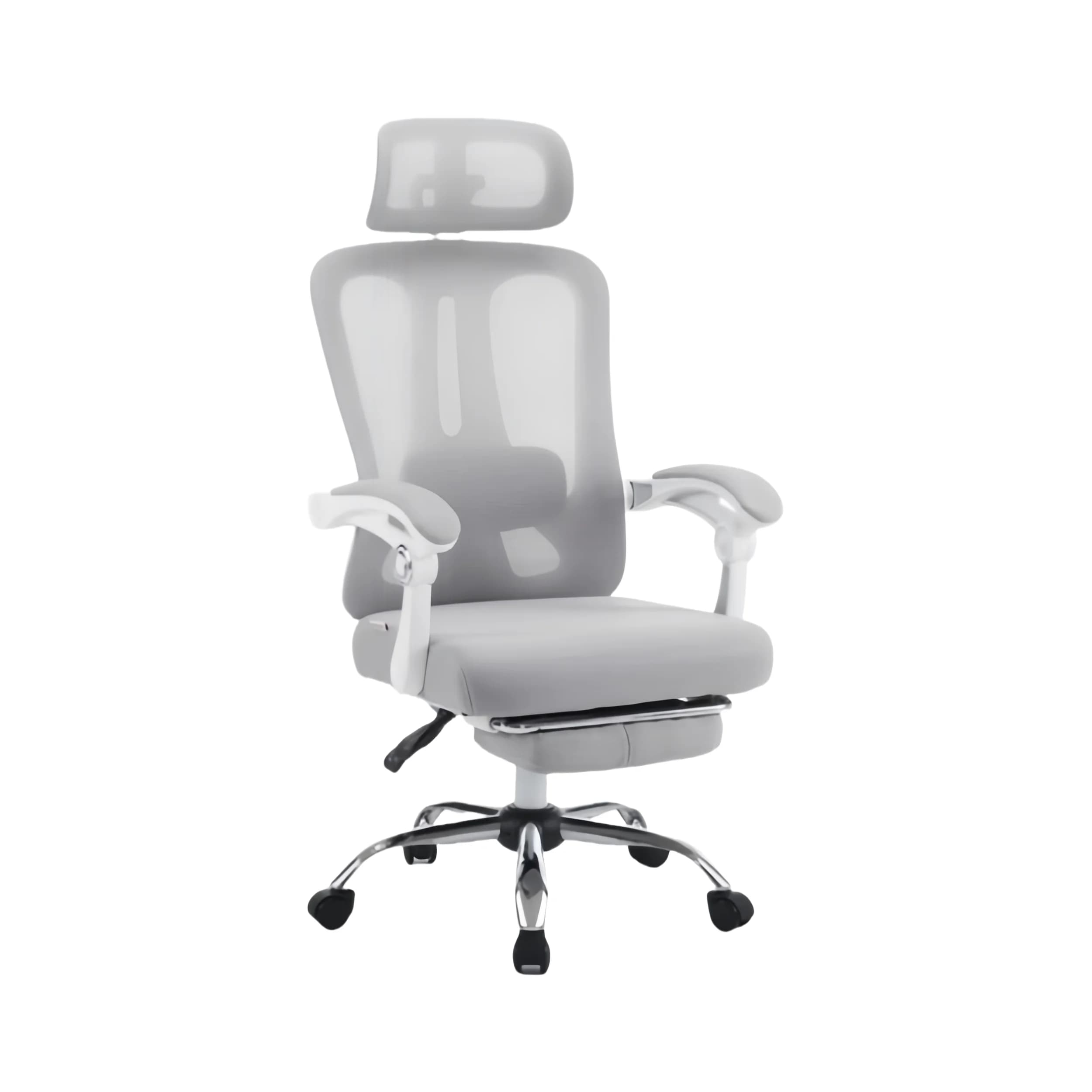 Ergonomic Mesh Chair with Swivel, Adjustable Lumbar Support & Headrest