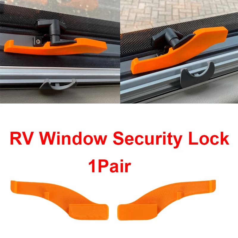 1pair Left/Right Hand RV Window Polyplastic Security Lock For Caravan Plastic Motorhome Security Lock Catch Window Accessories