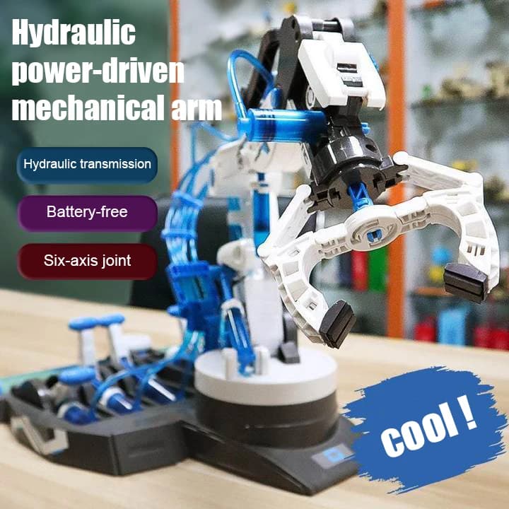 DIY 유압 로봇팔 어린이 과학실험 STEM 조립 완구