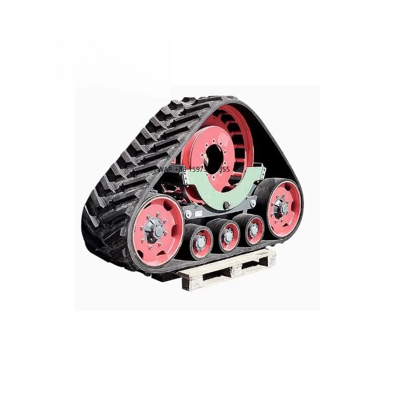 New Triangular Rubber Steel Track and Wheel Assembly Snowmobile Track Chassis