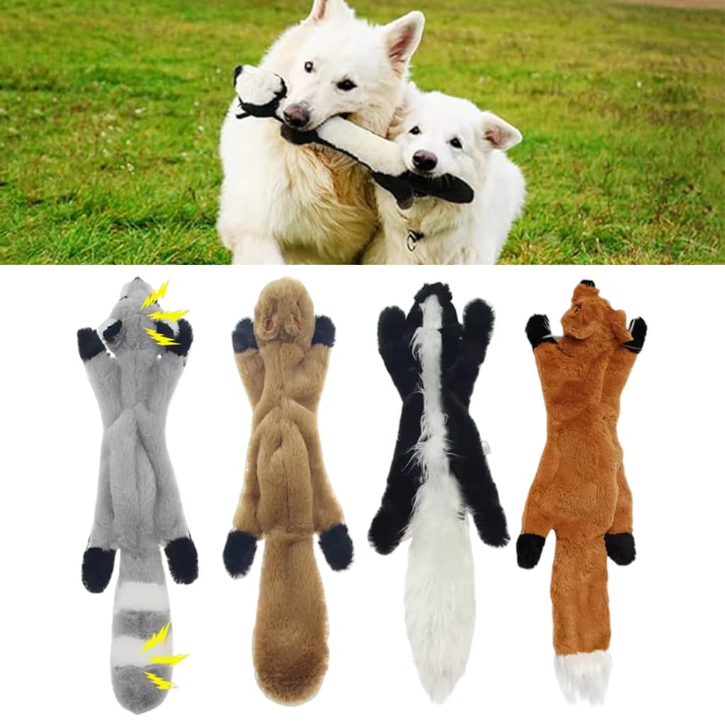 45cm 솜없는 봉제 동물 강아지 삑삑이 장난감 펫토이