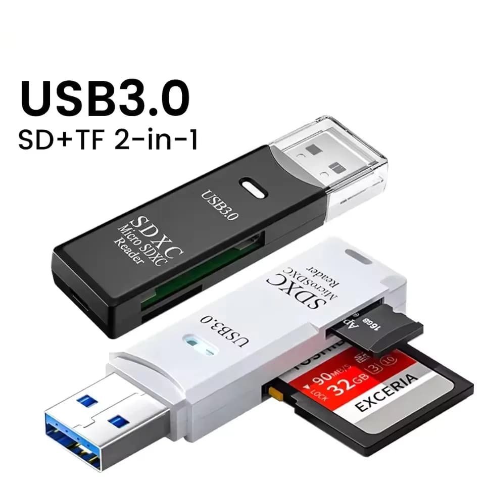 USB 3.0/2.0 SD/TF 카드 리더기 2 in 1