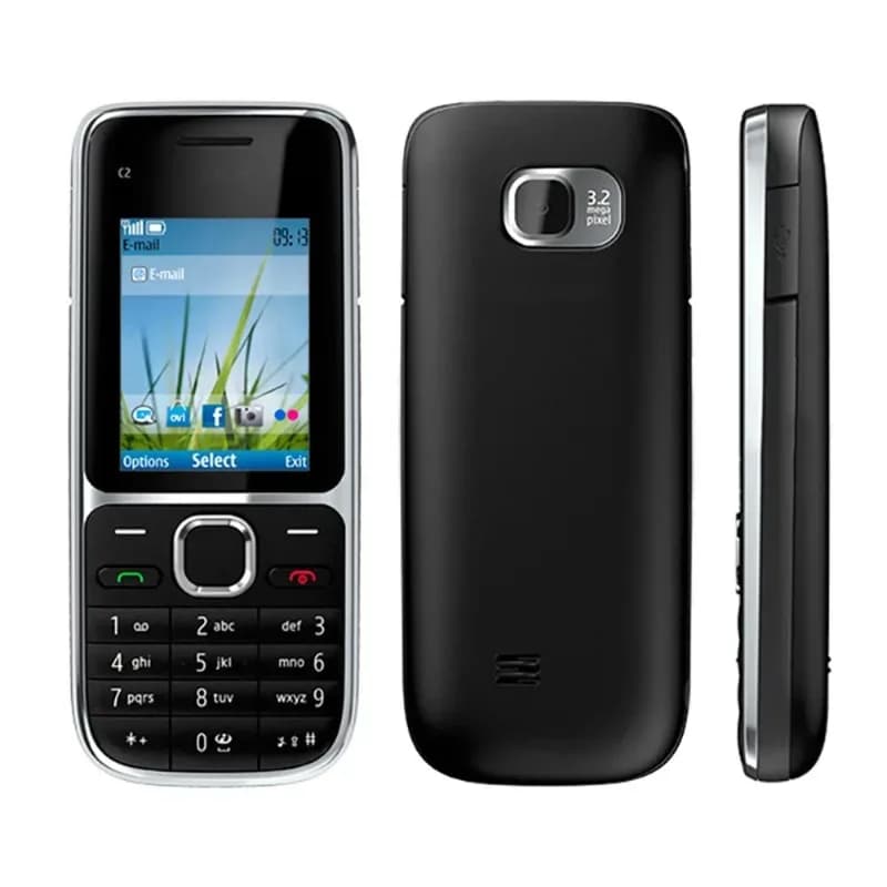 Nokia C2-01 Network Unlocked Mobile Phone 3.15MP Camera 3G Multi Language Russian Arabic Hebrew Keypad Basic Cellphone