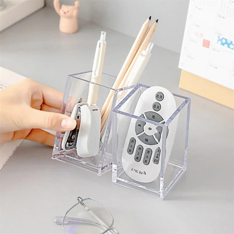 Transparent Cosmetic Makeup Acrylic Makeup Brush Tool Storage Box Case Make-up Brush Holder Table Organizer Makeup Tool