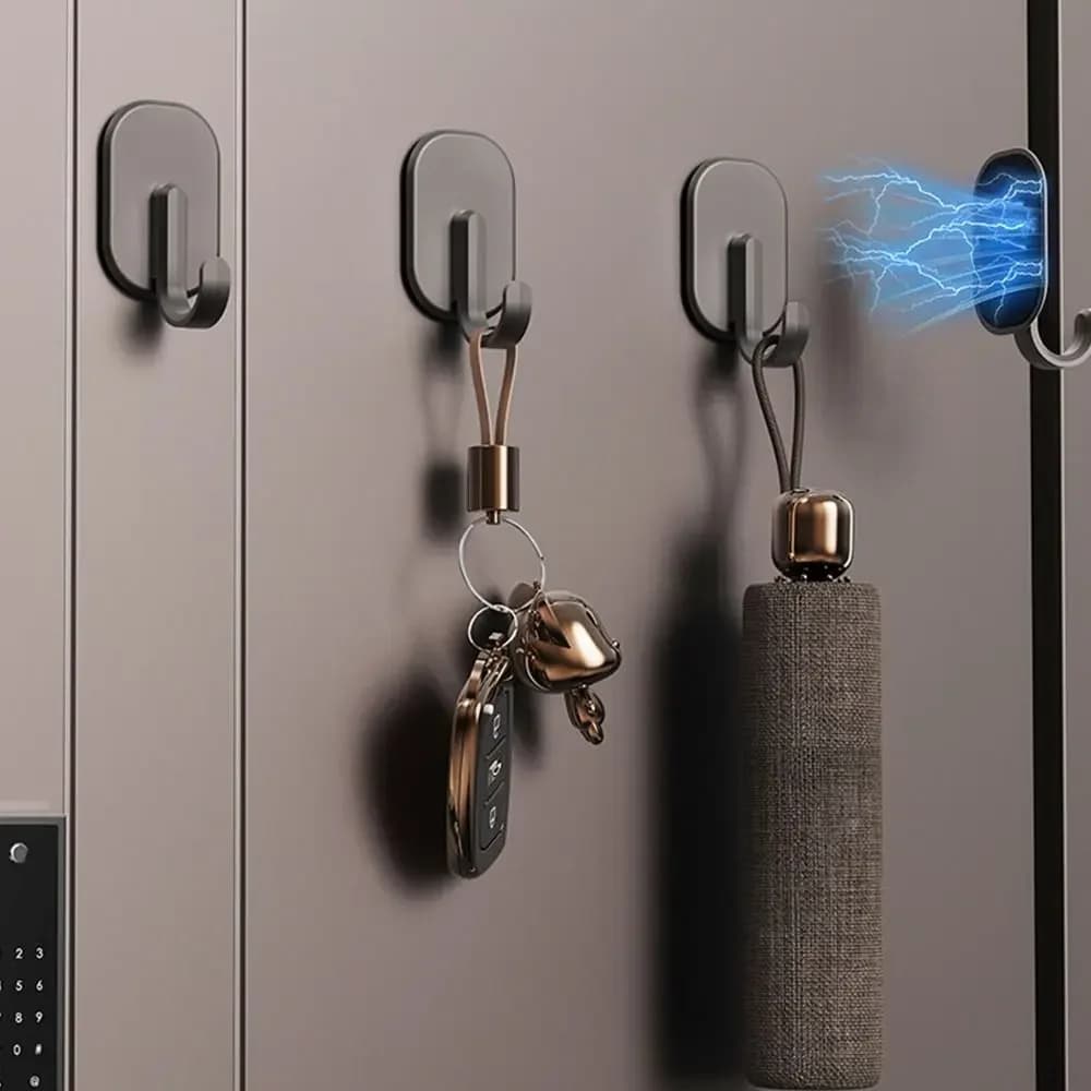 1/2/3/4PCS Strong Magnetic Magnetic Hook Heavy Duty Multi-Purpose Key Towel Storage Holder Key Hanger Bathroom Hangers