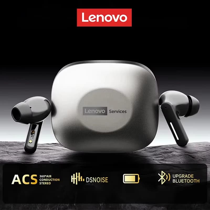 새로운 레노버 LE209 무선 블루투스 이어폰 ANC 소음 감소 HiFi 음악 블루투스 헤드폰 30H 배터리 수명 게임용 헤드셋