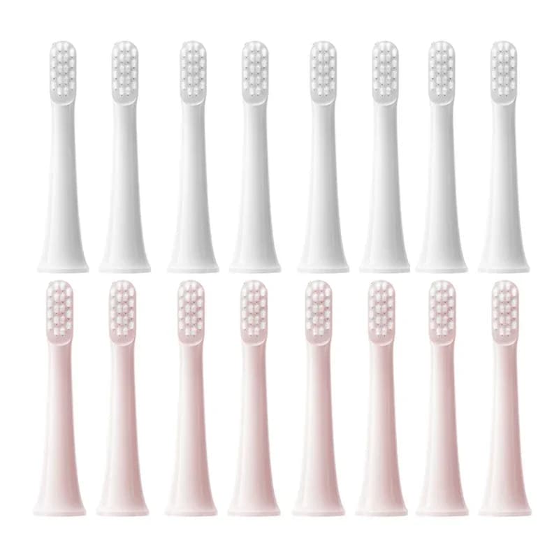XIAOMI MIJIA T100 교체 용 브러시 헤드 용 8PCS 소닉 전동 칫솔 진공 듀폰 소프트 브리 슬 적합 노즐
