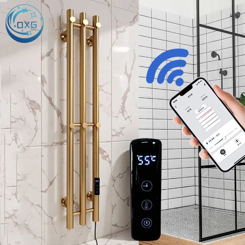 OXG 전기 수건 건조대 벽걸이 욕실 워머 3단 타이머 터치 WiFi