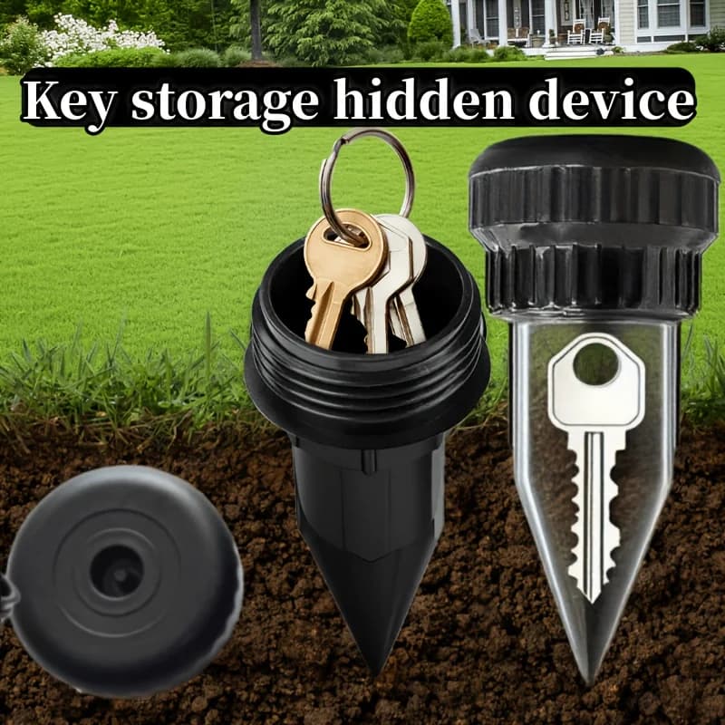 Sprinkler Key  Realistic Fake Sprinkler Key Holder Waterproof Anti-Theft Key Safe Box for Outdoor Garden LawnYard Underground