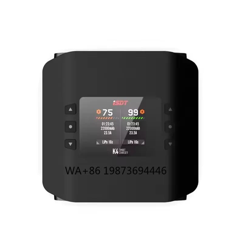 ISDT K4 스마트 충전기 AC 400W/DC 600W 듀얼 채널 리튬 배터리