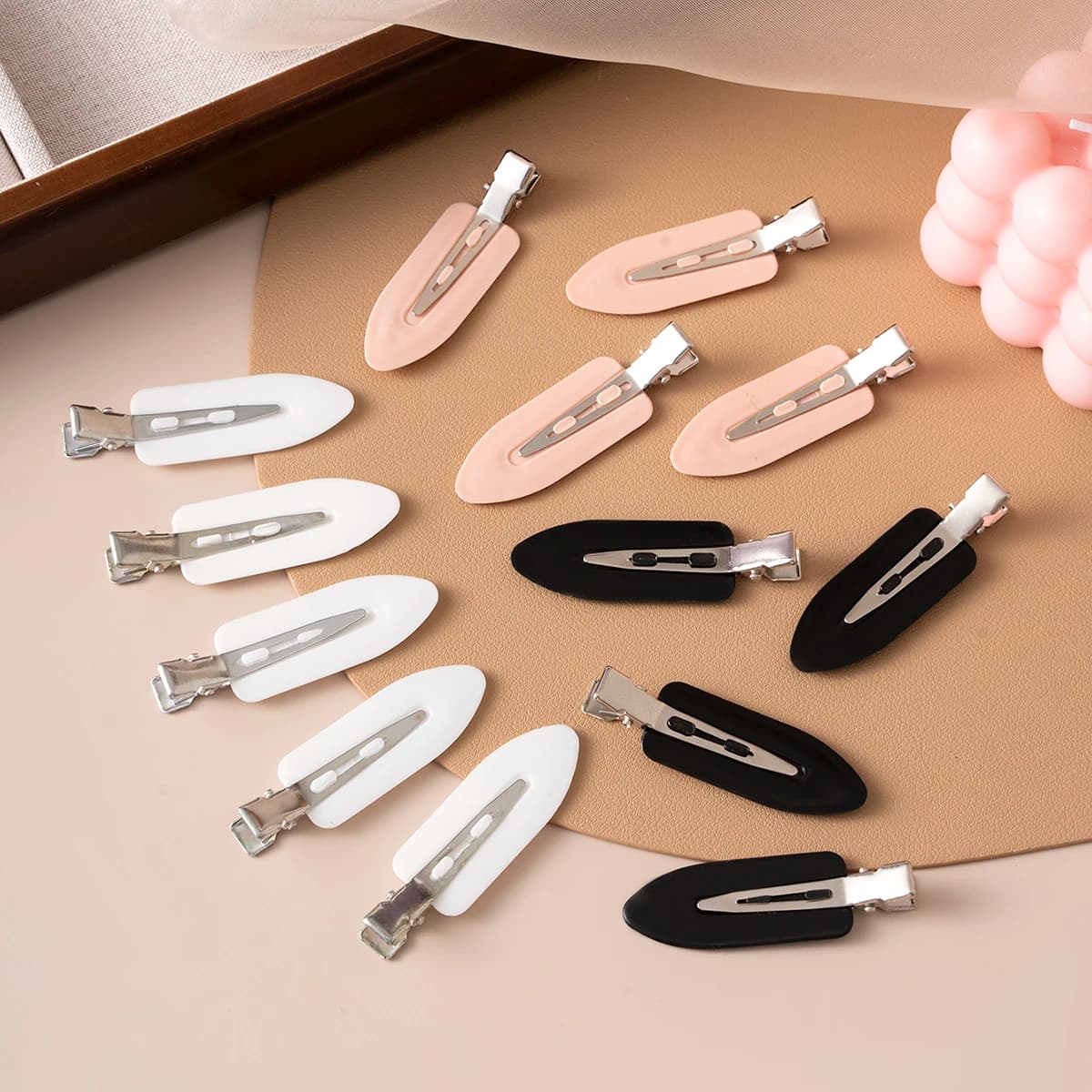 10 개/대 벤드 없음 원활한 헤어 클립 사이드 뱅스 자용 메이크업 워싱 페이스 액세서리 여자 여자 스타일링 헤어핀