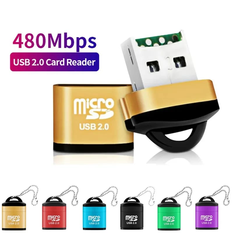 미니 USB 마이크로SD TF 카드리더기 USB 2.0 고속 어댑터