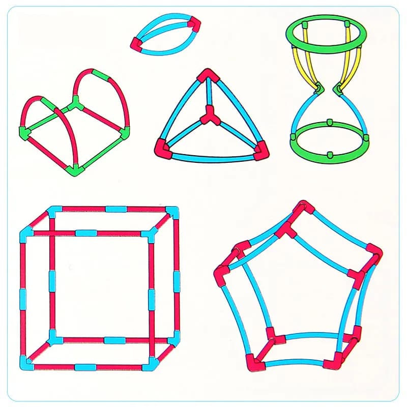 텐세그리티 3D 밸런스 조립 스틱 구조 모형 키트 STEM DIY 기하학 과학 장난감