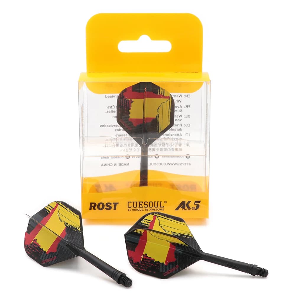 CUESOUL AK5 다트 샤프트 다트 플라이트 독일 국기 디자인 표준형 28mm