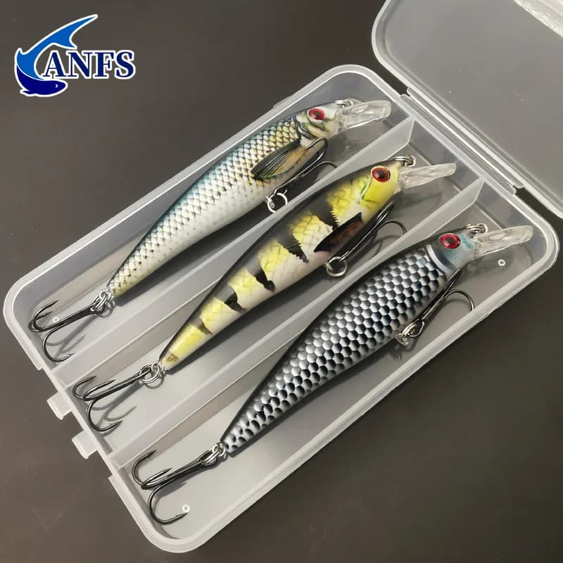 1pc/3pcs 13g 낚시 미끼 다채로운 인쇄 싱킹 미노우 인공 미끼 멋진 낚시 태클