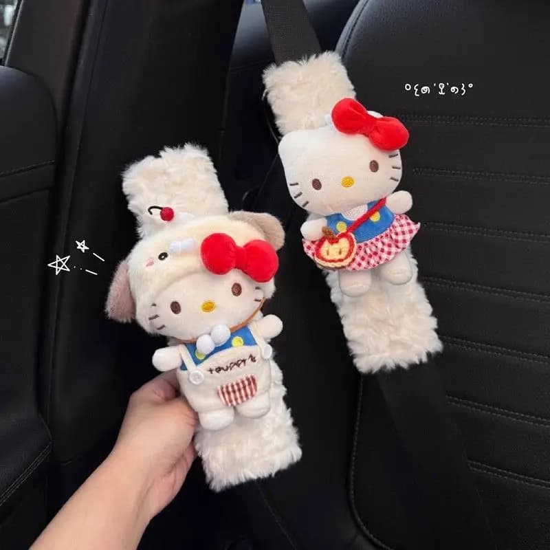 산리오 헬로키티 차량 안전벨트 어깨 커버 인테리어 소품
