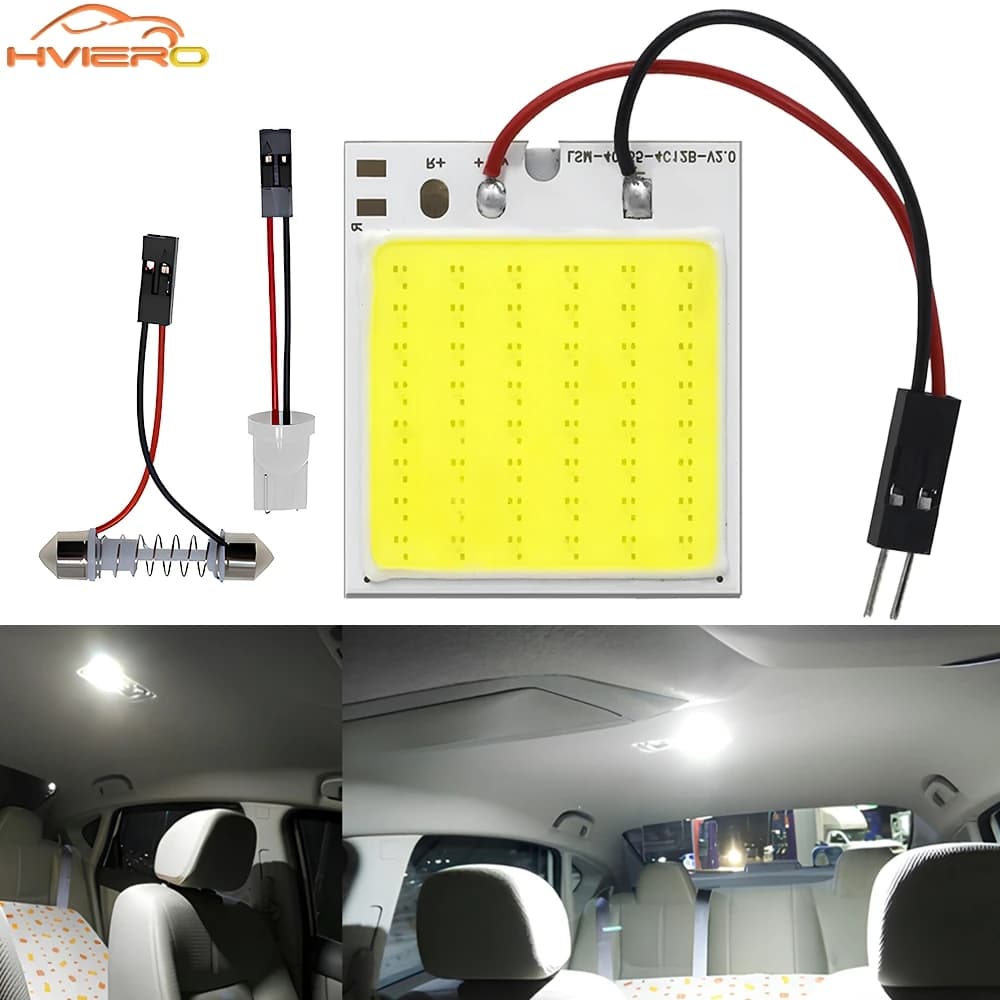 차량 실내등 LED T10 BA9S COB W5W 독서등 돔램프 24/36/48SMD