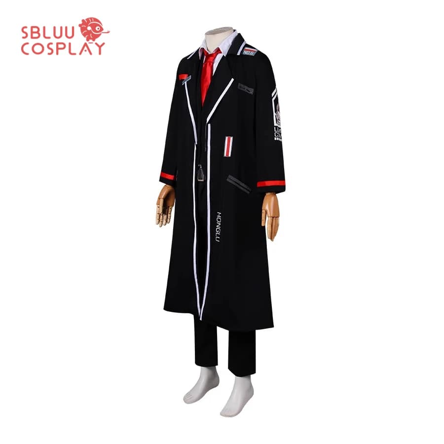 SBluuCosplay 림버스 컴퍼니 홍루 코스프레 의상 블랙 롱코트