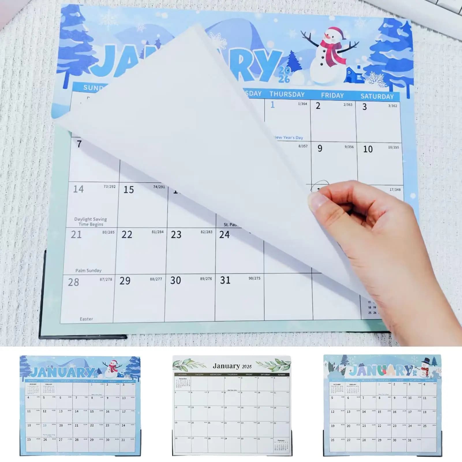 2026-2027 마그네틱 냉장고 달력 18개월 벽걸이 월간 자석 캘린더