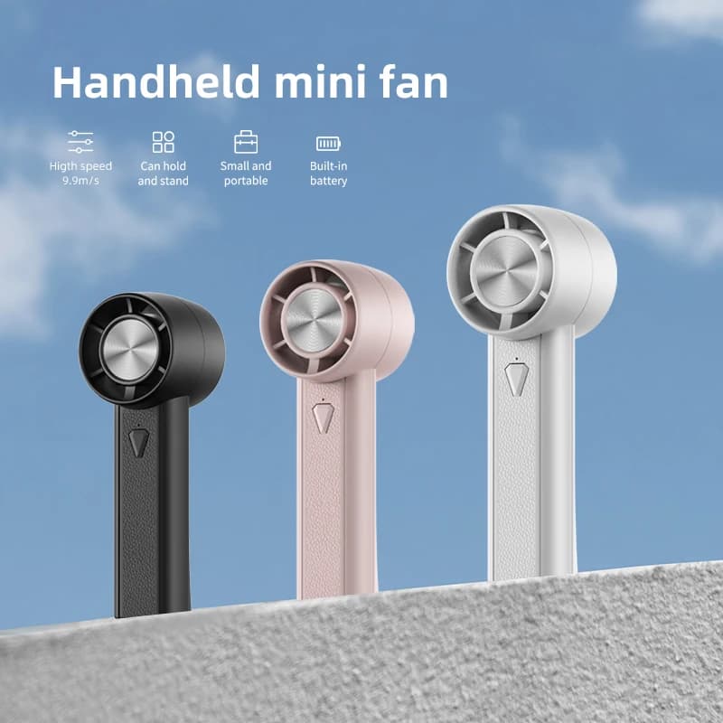 휴대용 핸디 선풍기, 1800mAh 미니 USB 충전 고속 (야외 캠핑)