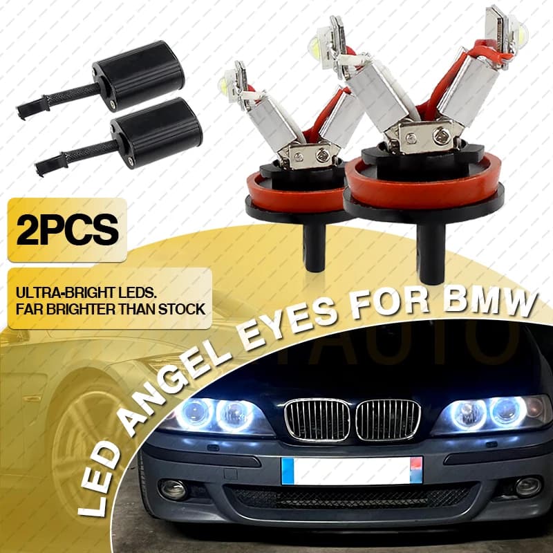 BMW E82 E87 E90 E92 M3용 H8 LED 엔젤아이 마커등 캔버스 2개
