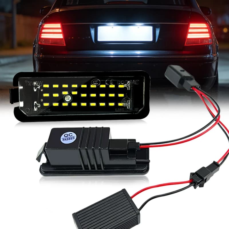 폭스바겐 파사트 B6 CC 골프 폴로용 LED 번호판등 2개 12V