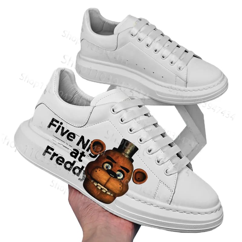 FNAF 베어 캐주얼 신발 방수 가죽 스니커즈 36-44