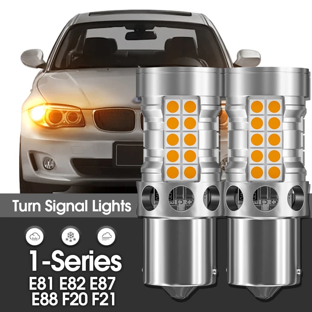BMW 1시리즈 E81 E87 E88 F20 F21 칸버스 LED 방향지시등 2개 2006-2012