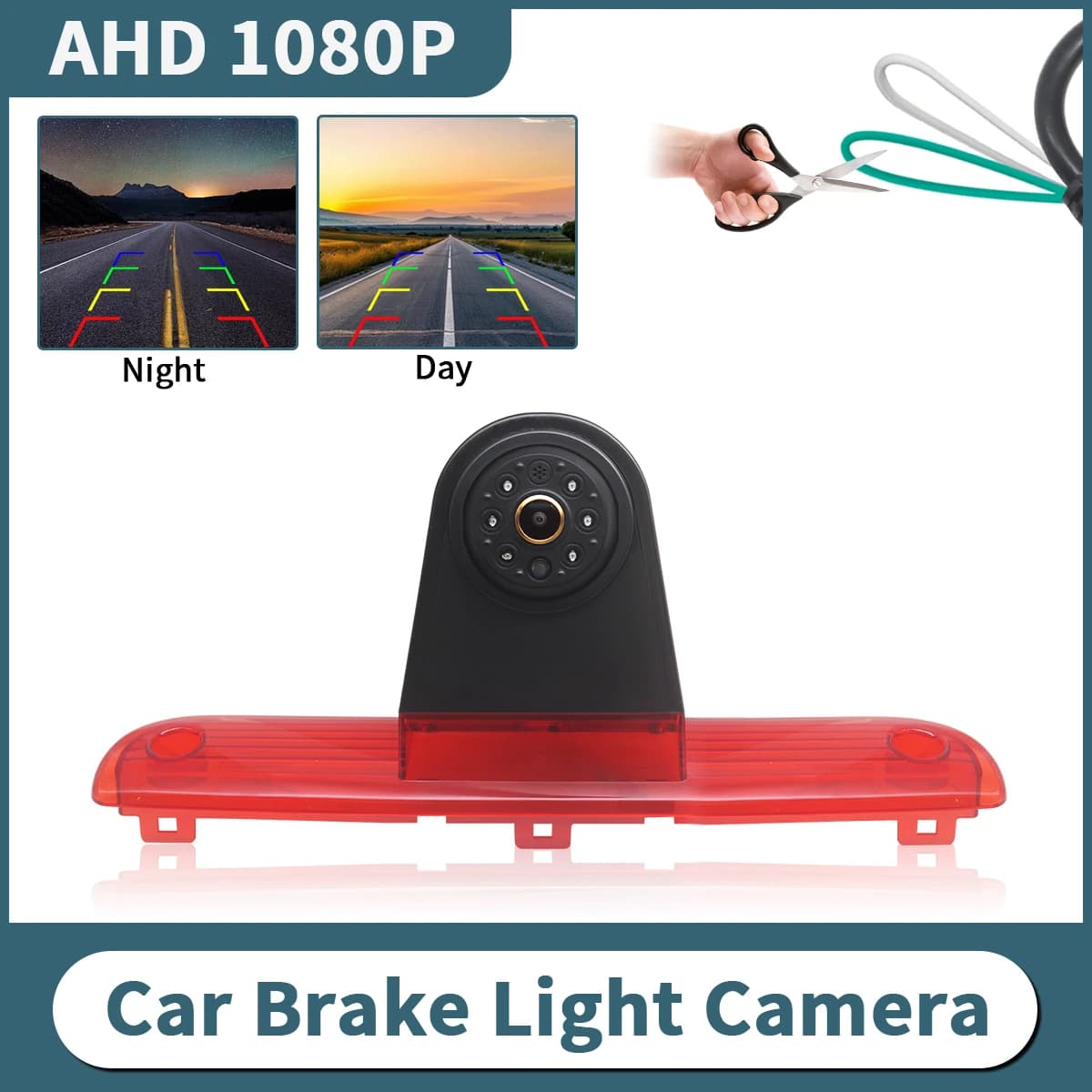 AHD 1080P 후방 카메라 Fiat Ducato Peugeot Boxer 브레이크등 야간 방수