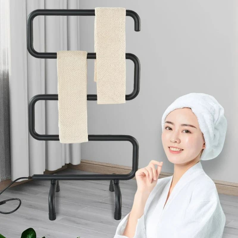 전기 수건 건조대 스탠드형 S자 항온 욕실 타월 워머