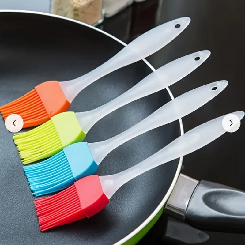 2-piece set of silicone barbecue oil brush, high-temperature brush, seasoning brush, cream brush, cake baking and cooking tools