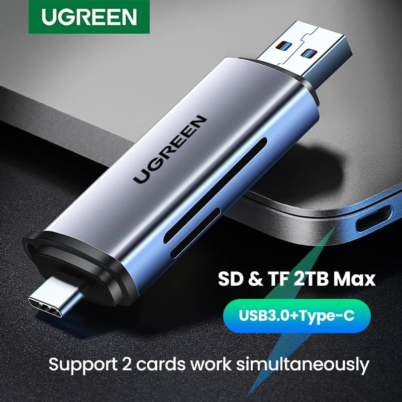 UGREEN USB 3.0 C타입 SD/마이크로SD 카드 리더기