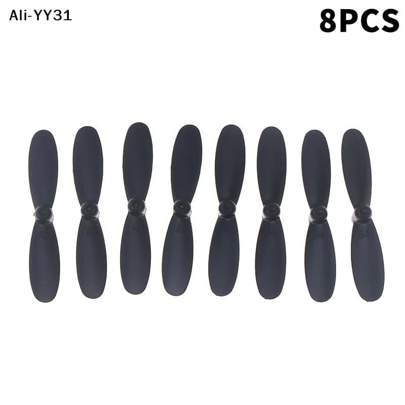 4D RC 미니 드론 쿼드콥터 프로펠러 42mm V8용 예비 부품 8개입