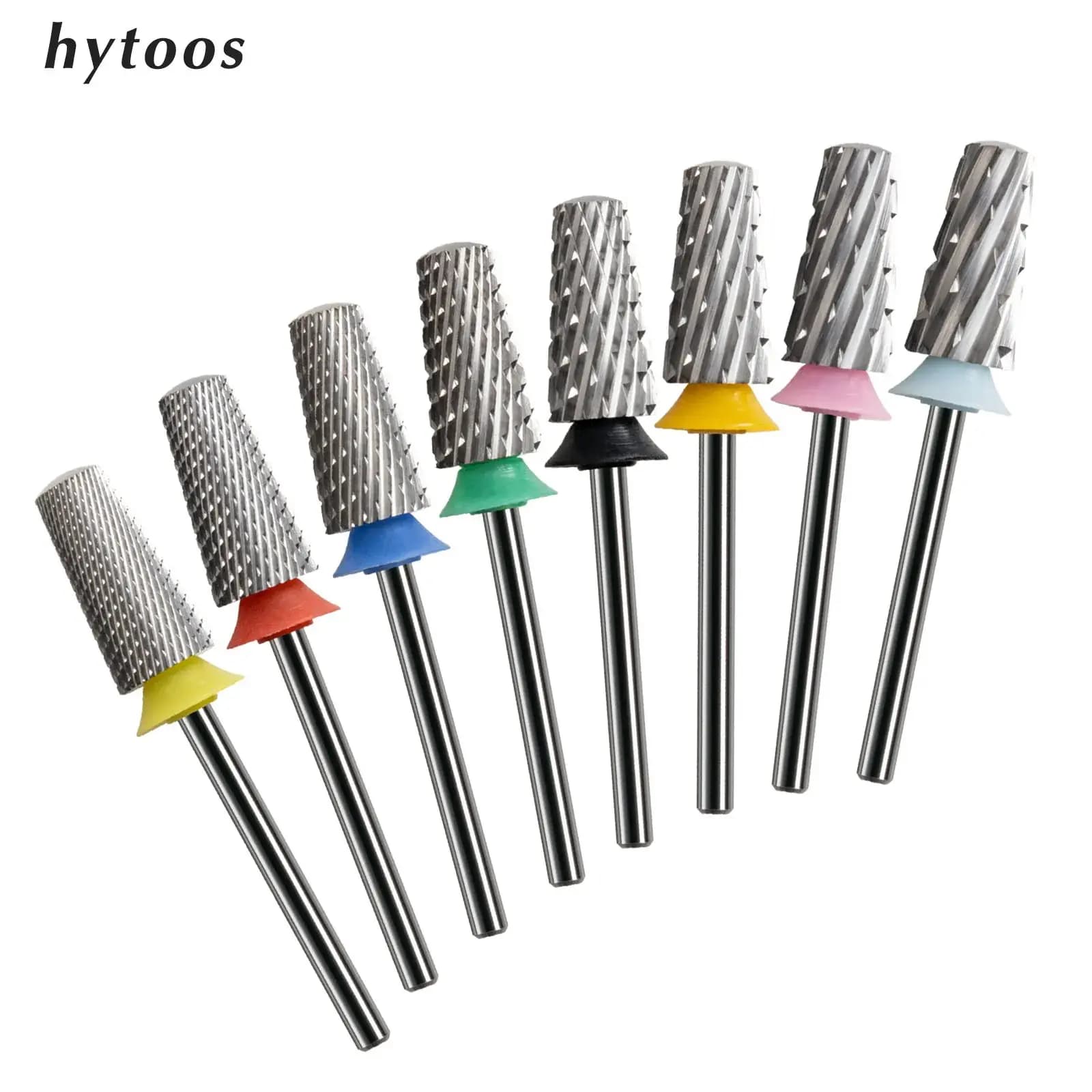 HYTOOS 안전 테이퍼 네일 드릴 비트 3/32 카바이드 전동 네일 젤 제거 파일