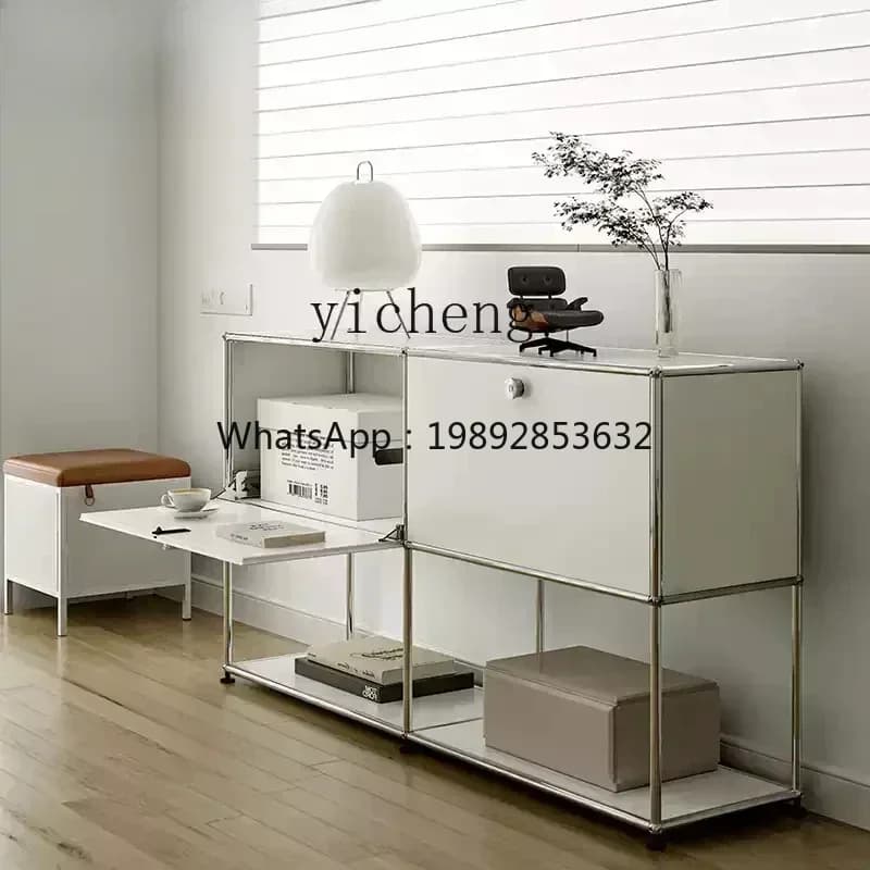 X5-15 medieval small apartment dining side cabinet stainless steel module furniture decorative cabinet