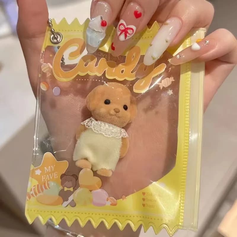 Physical Activity Forest Family Flocking Animal Poodles in Groups of Furry Figurines Dog Models Home Decoration Ornaments