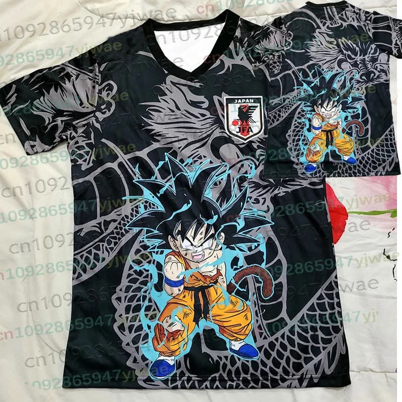 드래곤볼Z 축구 저지 티셔츠 손오공 베지터 오버사이즈