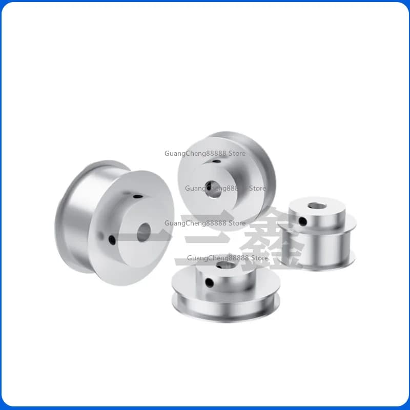 Aluminum Alloy H-slot Flat Pulley With Flange Driver Flat Belt Pulley
