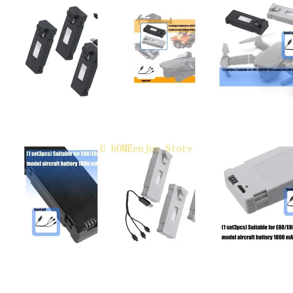 B0KF 1800mAh 교체용 리튬 배터리 E88 E525 리모컨용 저자가방전