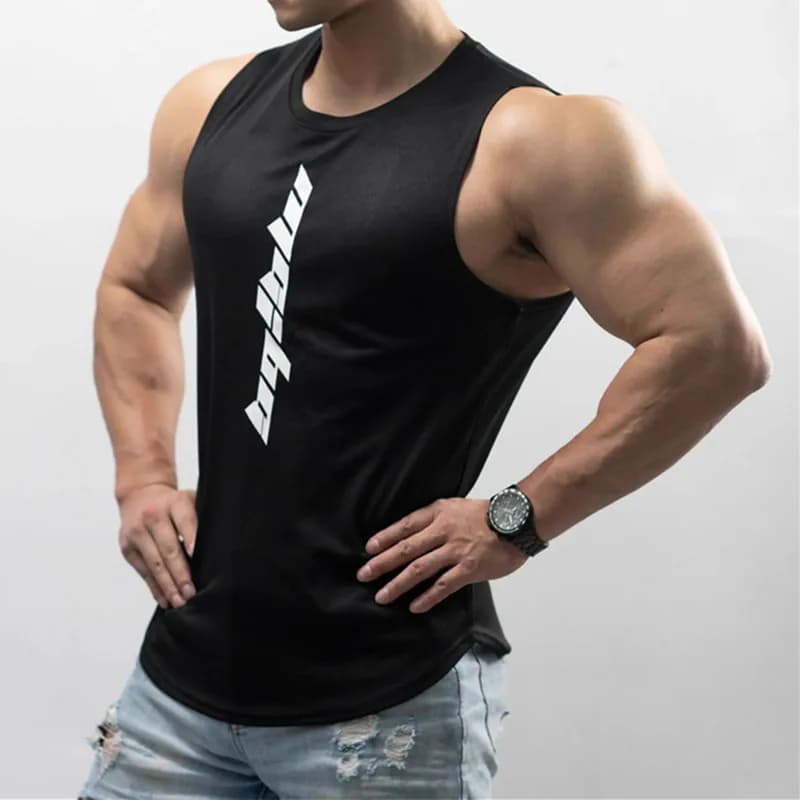 최신 피트니스 루즈 남성용 탱크 탑, 빠른 건조 민소매 티셔츠, 피트니스 의류, 농구 훈련 조끼, 스포츠 언더셔츠
