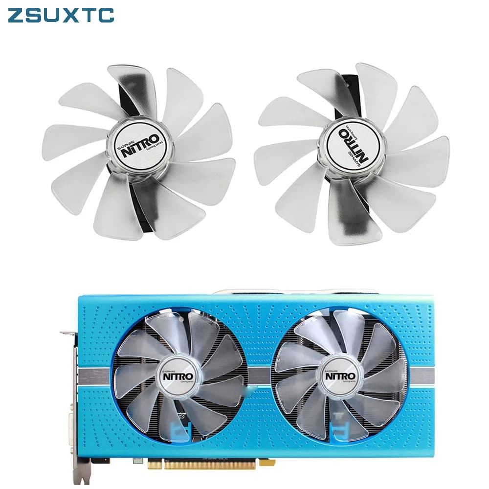 RX590/580/480/570 GPU 쿨러 팬 Sapphire NITRO FD10015M12D