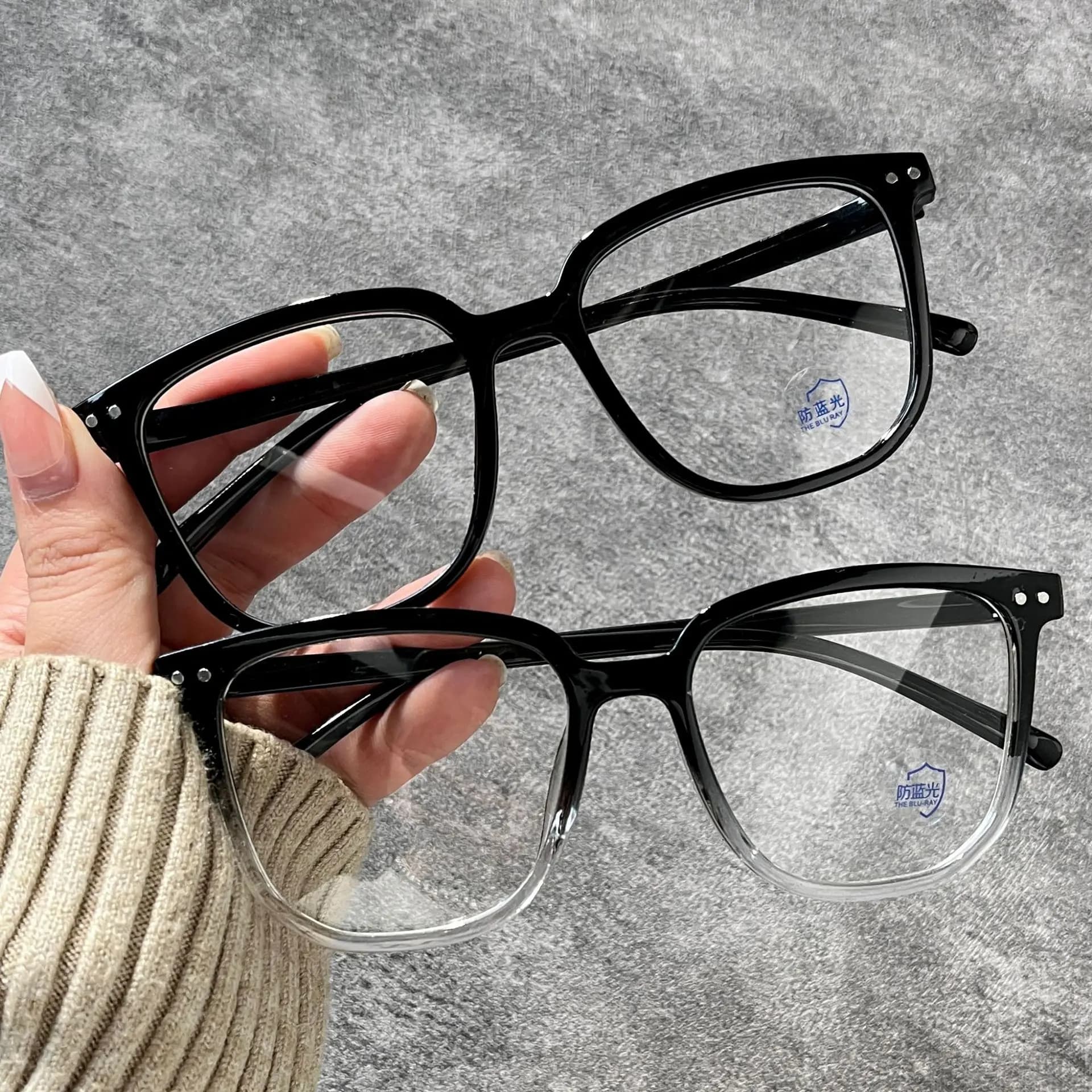 2025 New Round Eyewear Transparent Computer Glasses Frame Women Men Anti Blue Light Blocking Glasses Optical Spectacle Eyeglass