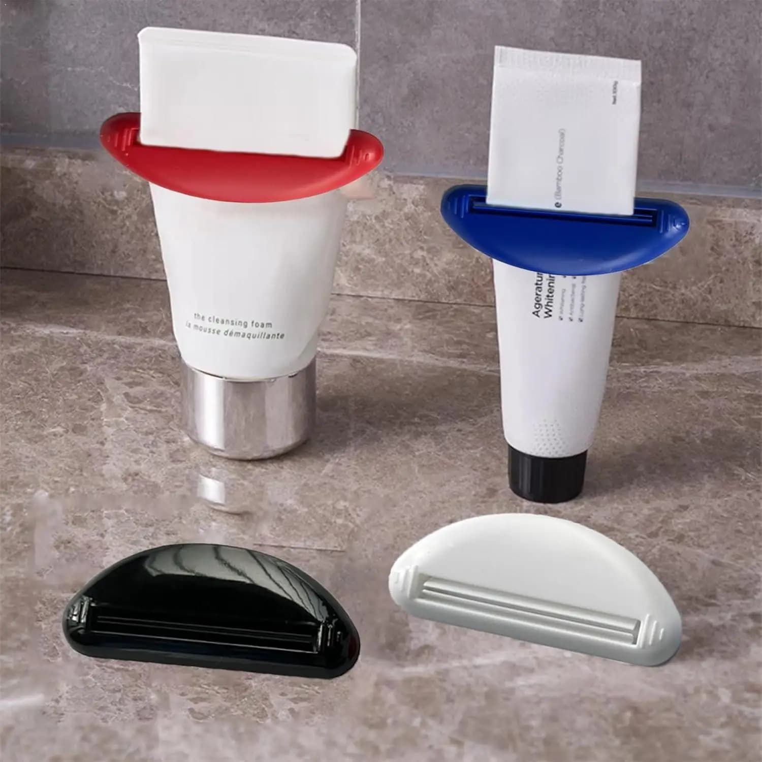 Multifunction Manual Toothpaste Dispenser Cream Tube Squeezer Bathroom Squeeze Paste Extruding Clip Squeezing Clamp