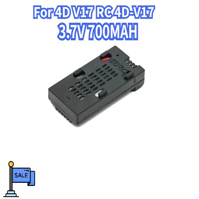 4D-V17 배터리 3.7V 700mAh (RC 비행기·드론 V17용)