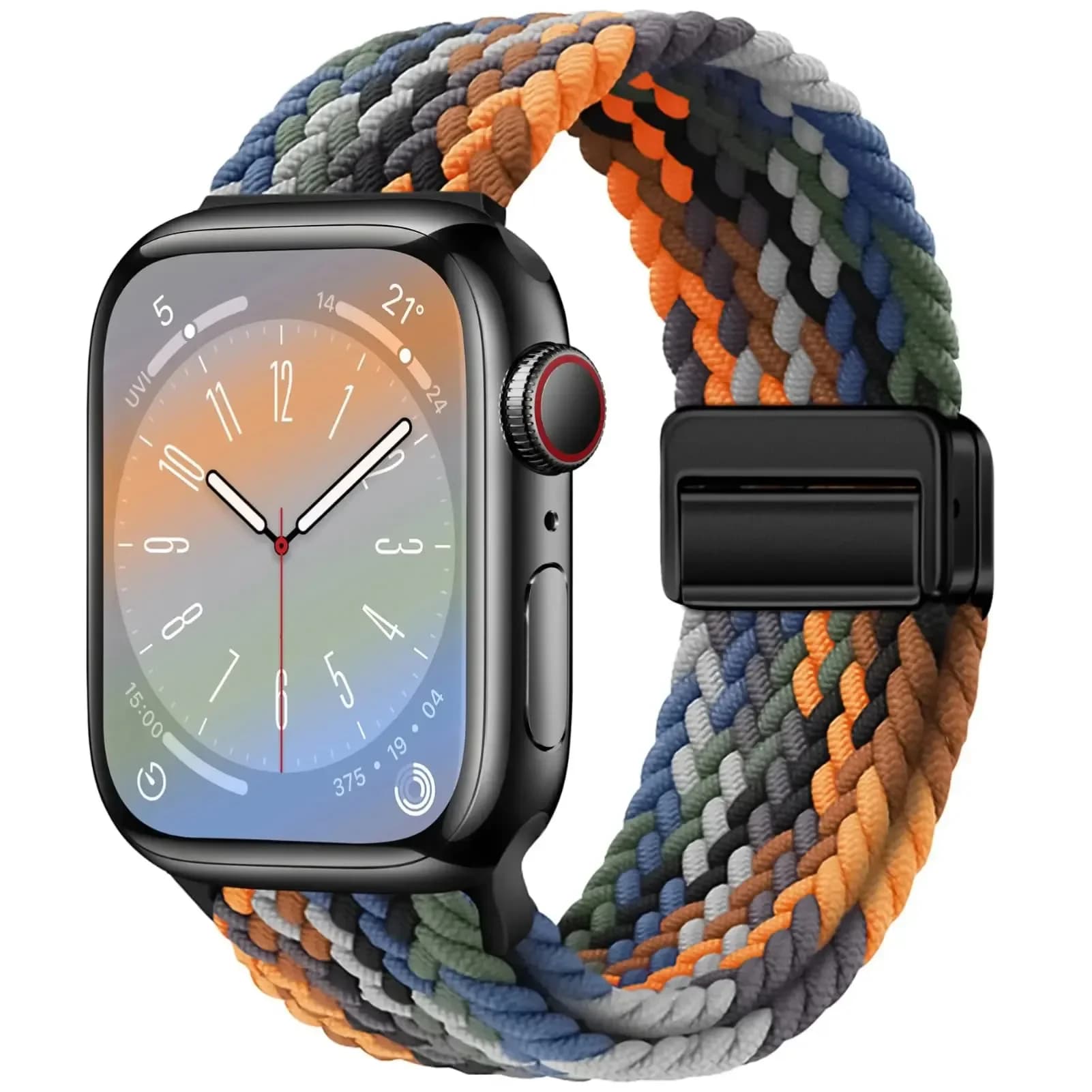 Apple Watch 브레이드 마그네틱 스트랩 밴드 44/45/41/40mm 시리즈 SE~9 울트라2