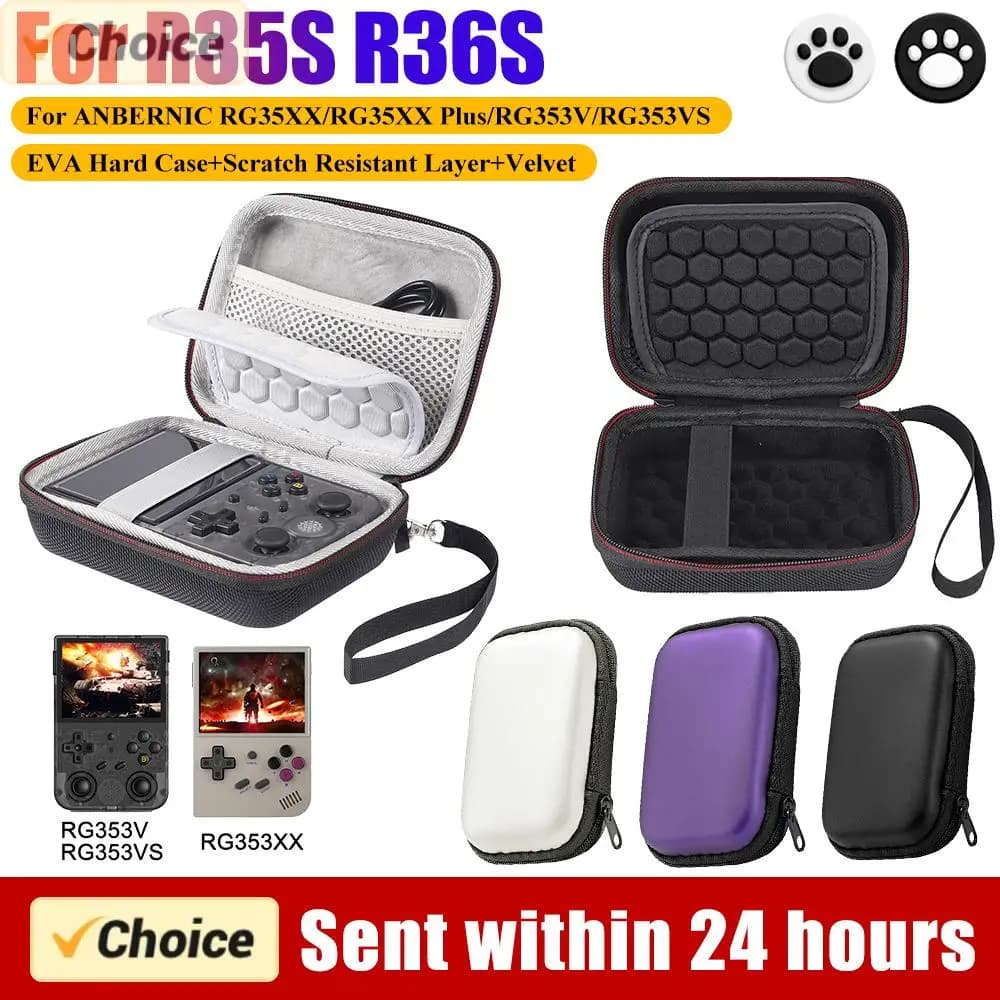 R35S R36S Anbernic RG35XX 휴대용 하드 케이스