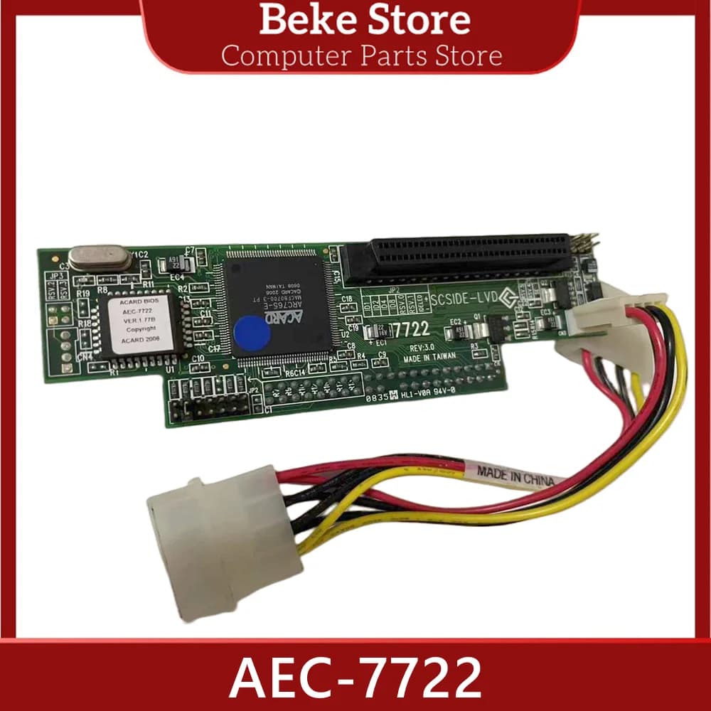Beke AEC-7722 IDE to SCSI 68핀 LVD 브리지 어댑터 컨트롤러 카드