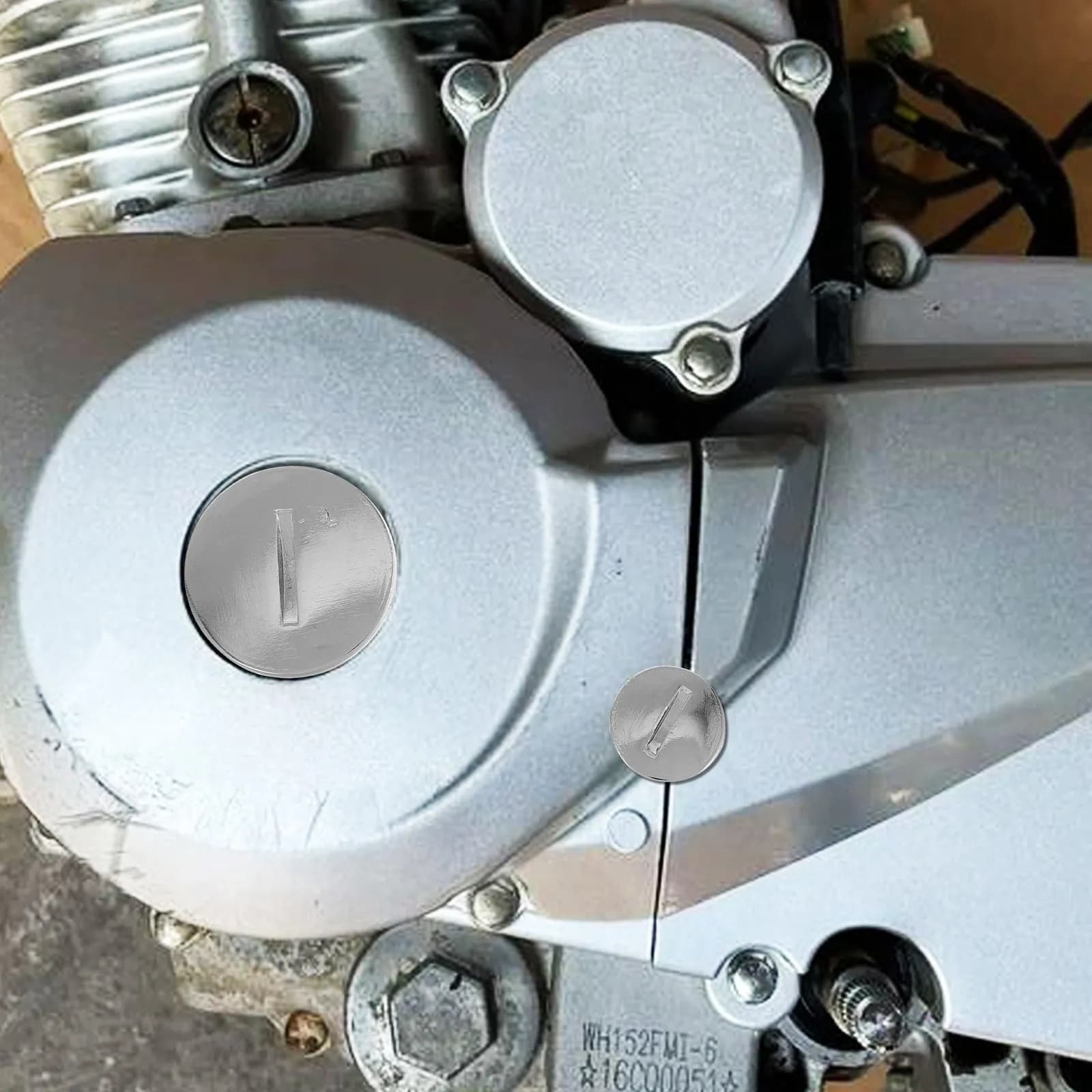 Motorcycle Engine Cover Cap 70-125Cc Alloy Stator Side Cover for Atv Motor Decorative Inspection Hole Accessory